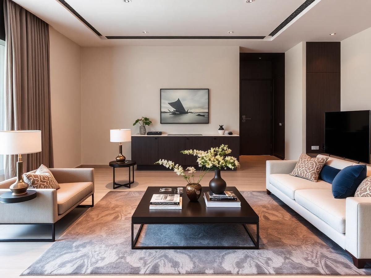 Woonkamer – modern en warm